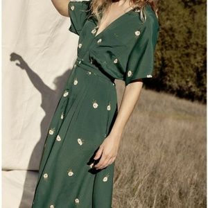 Christy Dawn Lottie Dress XSP in Emerald Flower